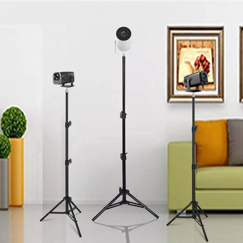 Portable Projector Stand, 1 Count Sturdy Floor Mount for Home and Office, Easy to Assemble and Multi-Angle Adjustment Projector Tripod, Adjustable