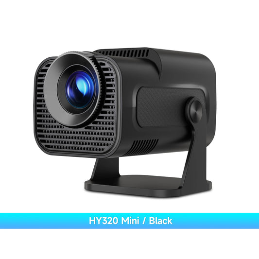 HY320 Mini Native 720P Android 11 4K Projector 300ANSI Wifi6 BT5.0 Cinema Outdoor Portable 180° Rotable Projector