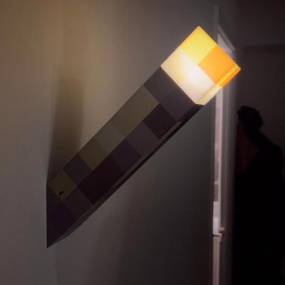 Minecraft Brownstone Torch LED Lamp Touch USB Rechargeable Night Light Kids Xmas Durable Smartphones
