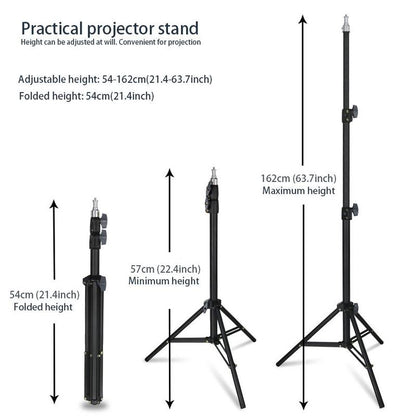 Portable Projector Stand, 1 Count Sturdy Floor Mount for Home and Office, Easy to Assemble and Multi-Angle Adjustment Projector Tripod, Adjustable